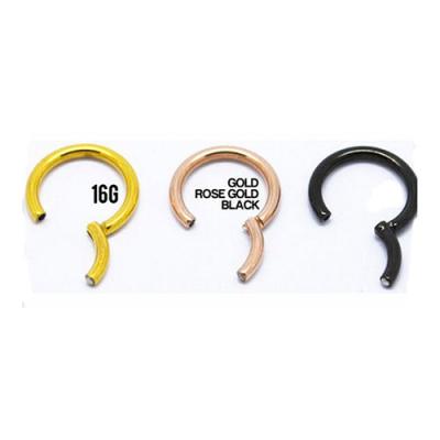 China Fashion septum clickers hinged segment rings for sale