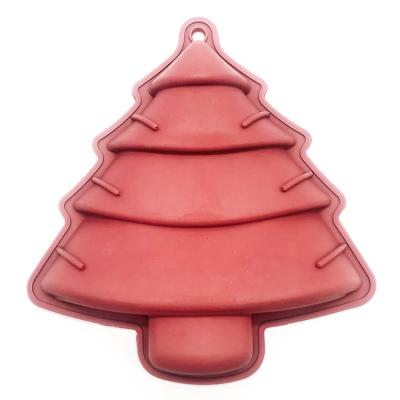 China Sustainable Wholesale Non-Stick Christmas Tree Cake Decorating Silicone Molds For Party Cake Decorating for sale