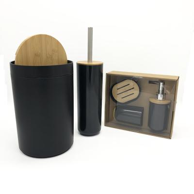 China Sustainable Bath Accessories Bathroom Products Toilet Brush Bathroom Set for sale