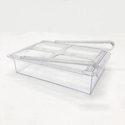 China 20.5*15*7cm Drawer Viable Refrigerator Storage Box Plastic Refrigerator Storage Bin Set For Home for sale