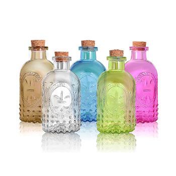 China Personal Care Air Freshener Container 250ml Empty Glass Tubular Diffuser Bottles For Cheap for sale