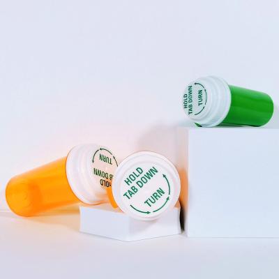 China Medicine Smell Proof PP Medicine Pharmacy Capsule Plastic Pill Bottles With Child Resistant 30dram 40dram 60dram for sale