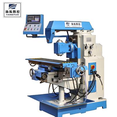 China The machinery repairs workshop universal knee type milling X6128 mini vertical and horizontal milling machine manual milling for sale