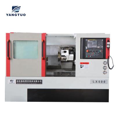 China Building Material Shop Good Quality CNC Slope Bed Lathe LX500 Hobby CNC Lathe Machine From Factory Directly for sale