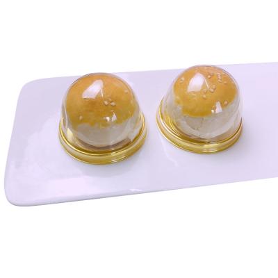 China Disposable Manufacturers Recycled Round Clear Plastic Box Small Plastic Box Small Packaging For Dessert for sale