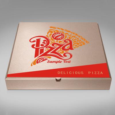 China Biodegradable Pizza Box Standard Size Take Out Design Your Own Logo Pizza Box Square for sale