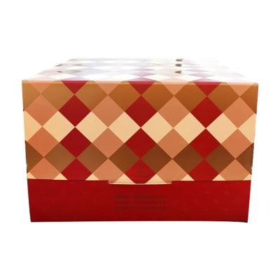 China Wholesale Hot Selling Biodegradable Foldable Paper Box Wedding Birthday Christmas Bakery Cake Box Cake Package for sale