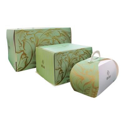 China Customized Customized Biodegradable Cake Box Bakery Take Out Fast Food Packaging Paper Boxes Candy Wrapping Paper Food Paper Box for sale