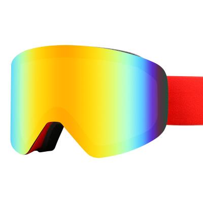 China Anti fog/windproof/uv protetion/polarized full HD snowboarding glass snow goggles anti fog sports logo polarized optical insert wholesale custom interchangeable ski goggles for sale