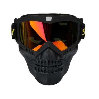 China Fog/windproof/uv protetion/Skull Motocycle Goggles Glasses Outdoor Sports Polarized Motocross Protective Eyewear For Adult for sale