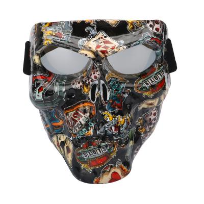 China Fog/windproof/uv protetion/Custom Design Skull Motorcycle Glasses Outdoor Sports Polarized Protective Eyewear For Adult for sale