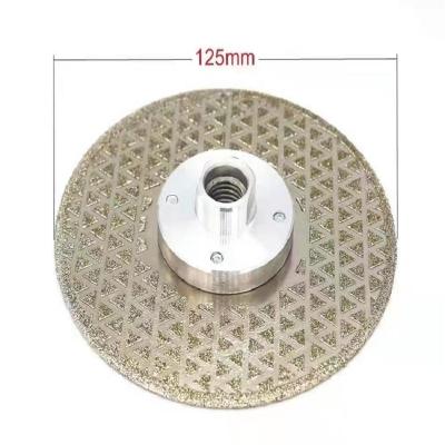 China Style 125 new slate marble jade super hard diamond gypsophila stone cutting and grinding blade with M14 flange for sale