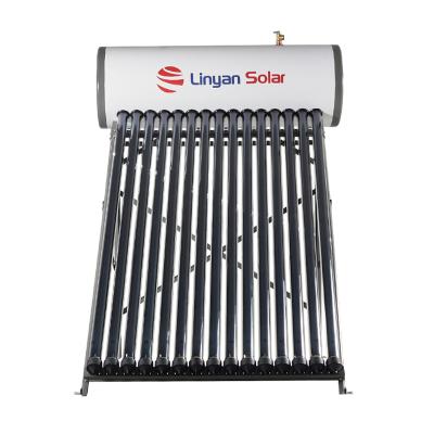 China LINYAN Hotel Customize Calentador de agua Solar Hot Water Heater System Stainless Steel Integrated Pressure Boiler Solar Water Heater for sale