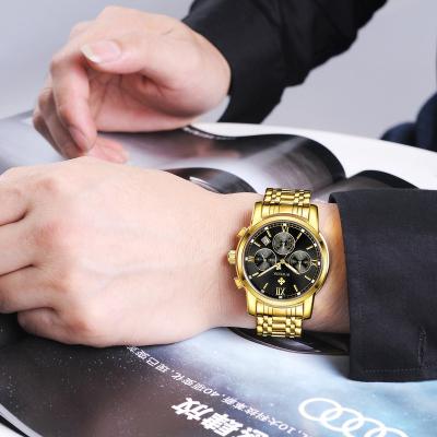 China Automatic Date Watch Dial Custom Quartz Watches Wrist Men Watch With Roman Number Sub-Dial for sale