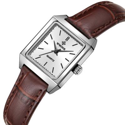 China Luxury custom made ladies business leather strap elegant water resistant quartz watch with high quality for sale