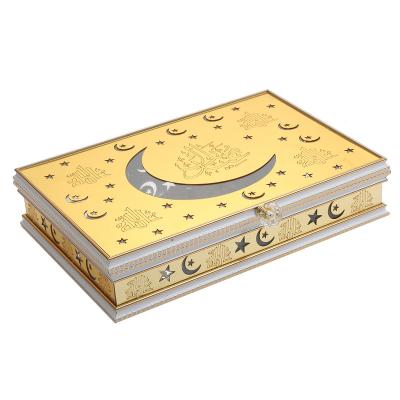 China 23*33cm Viable Small Chocolate Sweet Gift Box Ramadan Eid Mubarak Hotel Restaurant Supermarket Candy With Lid for sale