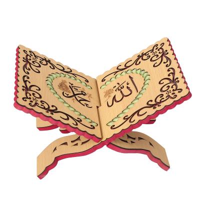 China Muslim Wooden Shelf Gift Quran Quran Islamic Shelf for sale