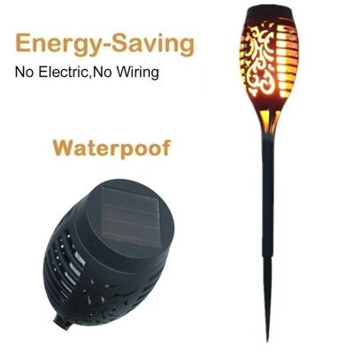 China 12LED Solar Garden Light Torch Flickering Flame Lights Landscape Decoration Lighting for Patio Yard Lawn Walkway for sale