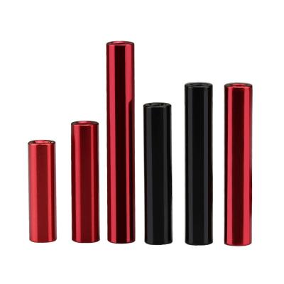 China M3*8/10/12/15/20/25/28/30/35/37/40/50..100mm Flat Round Anodized Red Black Aluminum Standoff Pillar Screw Rods dead end studs for sale