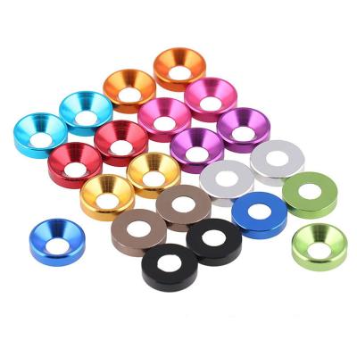 China m2 M2.5 M3 m4 m5 m6 m8 Plain Colored Anodized Aluminum Countersunk Cone Cone Cup Countersunk Joint for RC for sale