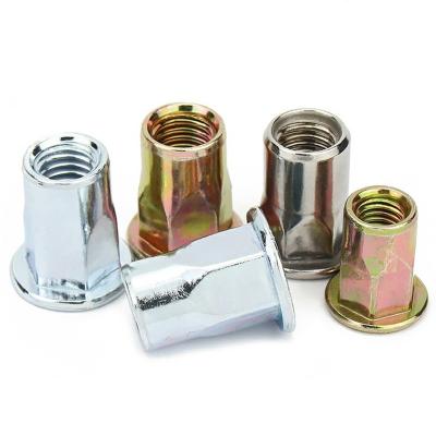 China M3 M4 M5 M6 M8 M10 M12 Carbon Stainless Steel Hex Hex Flat Head Countersunk Flat Head Countersunk Rivet Nut Rivnut Nutsert Insert Main Binding for sale