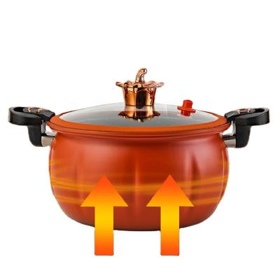 China Multifunctional thickened micro pressure cooker non-stick soup pot household pumpkin pot for household with handle for sale