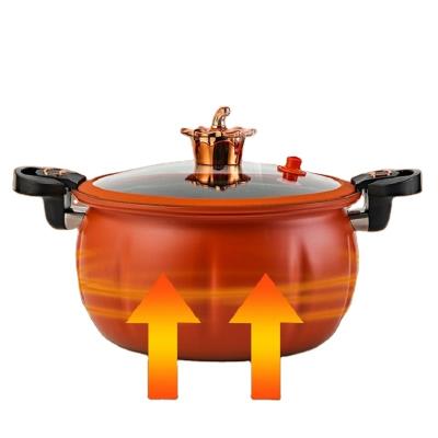 China Pumpkin Shape Home Micro Kitchen Pressure Cooker, 8 L Non-Stick Multi-Functional Cooking and Soup Boiling Pot for sale