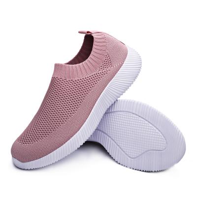 China CUSHIONING Wholesale Women's Slip On Sneakers Fashion Ladies Nurse Casual Women Walking Sock Sport Shoes Dance Walkiing Style Shoes for sale