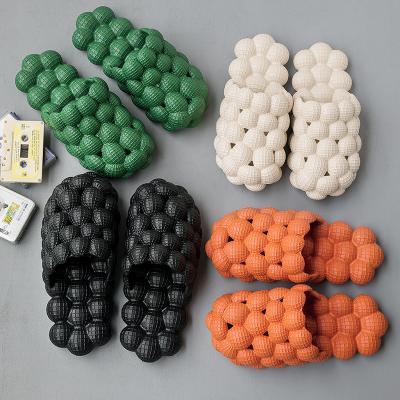 China CUSHIONING Funny Eva Foam Runner Bubble Slippers Beach Indoor Outdoor Home Ladies Slippers Slippers For Women Men for sale