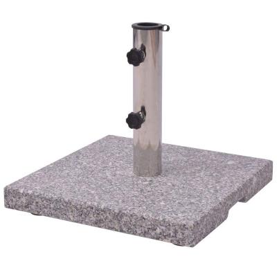 China Patio 66LBS Market Square Market Umbrella Granite Umbrella Base Traditional Stone Heavy Duty Free Standing Outdoor Umbrella Base Granite Stone for sale