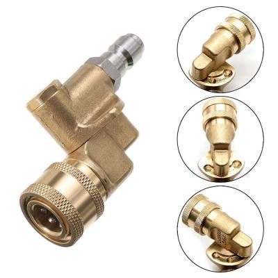 China Hotels 1/4 Inch Pressure Washer Height Spout Cleaning Quick Connecting Swivel Coupler for sale