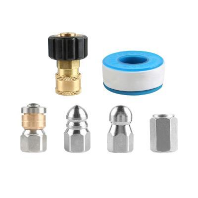 China High Pressure Seal Sewer Jetter Nozzle for Hotels Drain Cleaning Pipe, Knob Nozzle and Sewer Jetting Swivel Nozzle for sale