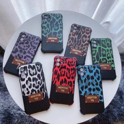 China Hot Sale Shockproof Women's Luxury Leather Phone Case For iPhone 12/11/8P/X/XR/XS/MAX Leather Leopard Print Phone Case For iPhone 12 for sale