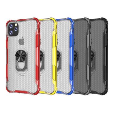 China New Arrival Shockproof Metal Clear Case For iPhone 13 Rugby Car Case Holder Shockproof Ring Hard Case For iPhone 13 for sale