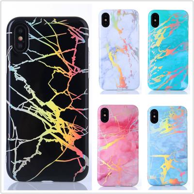 China Luxury Shockproof Laser Plating Radiation Slot Marble Cases For iPhone 13 Pro Max Soft IMD Silicon Fashion Back Cover For iPhone 13 Case for sale