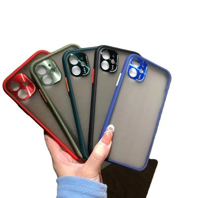 China Shockproof In Stock 2021 Smoke Case For Iphone 2 Case Shockproof In 1 Alloy Lens Back Cover Phone Case For Iphone 11 12 Cover for sale