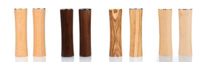 China Cylindrical Wooden Promotional Power Bank Waterproof Small Size for sale