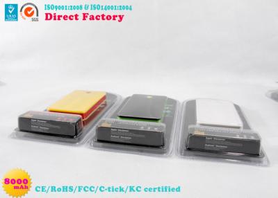 China Plastic OEM / ODM Li-polymer Battery Mobiles Power Bank 8000mah for Digital Products for sale