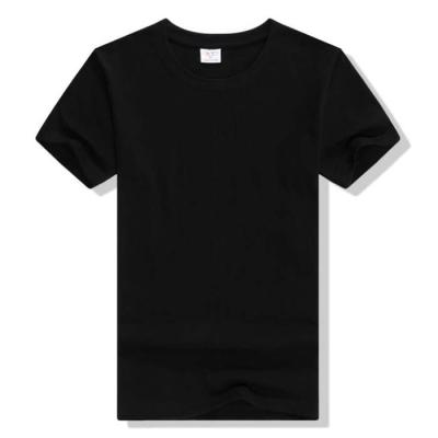 China Wholesale Custom Breathable Cotton Round Neck 180g Sleeves T Shirt Plain Short T-Shirt Customize With Your Own Logo for sale