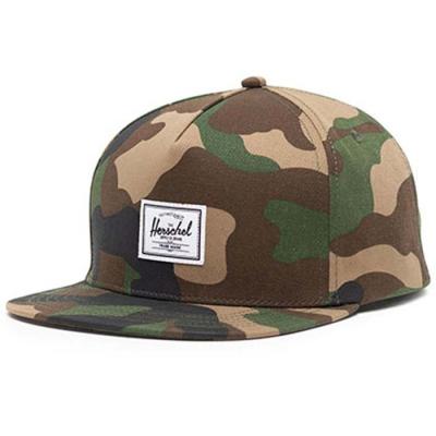 China breathable & Wholesale Custom Woven Label Waterproof Camouflage Flat Snapback Hat Brim Baseball Hip Hop Snapback Hat for sale