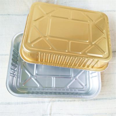 China 1200ml rectangular aluminum foil sealed box for sale