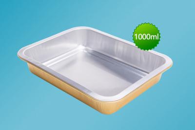 China 1000ml rectangular aluminum foil sealed box for sale