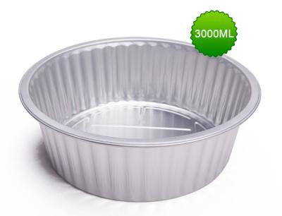 China 3000ml round aluminum foil sealed box for sale