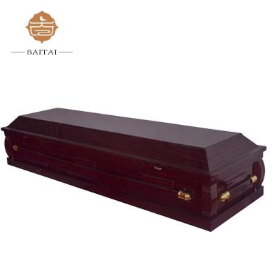 China US Style Reasonable Price American Style MDF Casket With Handle for sale