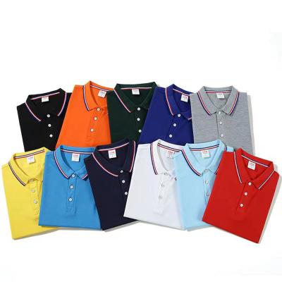 China Custom Made Polo Men Sports Shirts Golf T-shirt OEM Logo Printing Embroidered Cotton Casual Anti-wrinkle for sale