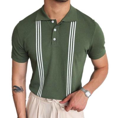 China Anti-Wrinkle New Arrival Mens Short Slim Business Causal Golf Polo Shirt Men for sale