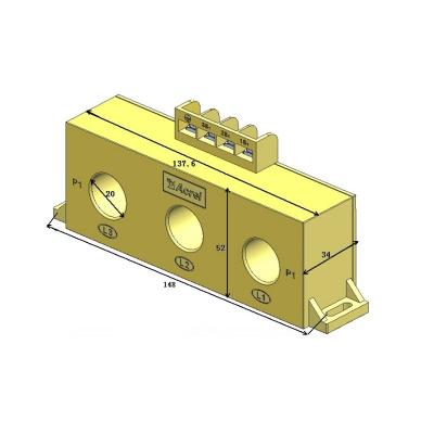 China ACREL Factory AKH-0.66 Z-3*20 50A/1A 100A/1A Current Dimension 20mm/Class 1.0 Three Phase Integrated Modular Current Transformer With CE for sale