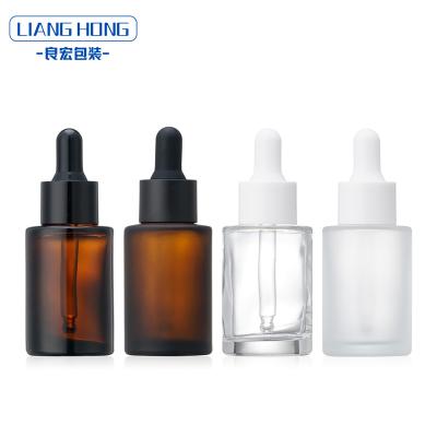 China Cosmetic Luxury High End Square Clear Glass Dropper Bottles Rectangle 30ml Glass Dropper Bottles For Essential Oil for sale