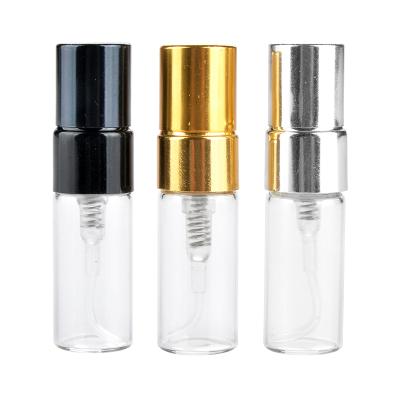 China Sale 100pieces/Lot 2ML Parfume Travel Spray Bottle Cosmetic For Perfume Portable Empty Cosmetic Containers With Aluminum Pump for sale