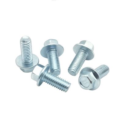 China General DIN6921 Industry Grade 8.8 Thread M6 M8 Hex Hex Flange Head Bolts Galvanized Flange Bolts for sale